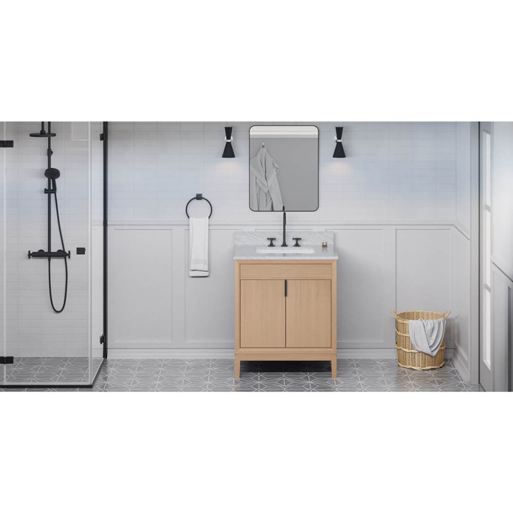 Jeffrey Alexander - Theodora 30'' Single Bathroom Vanity Set - Natural Oak