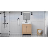Jeffrey Alexander - Theodora 30'' Single Bathroom Vanity Set - Natural Oak