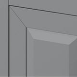 36'' Black Theodora Vanity, Left Offset, White Quartz Vanity Top, Undermount Rectangle Bowl