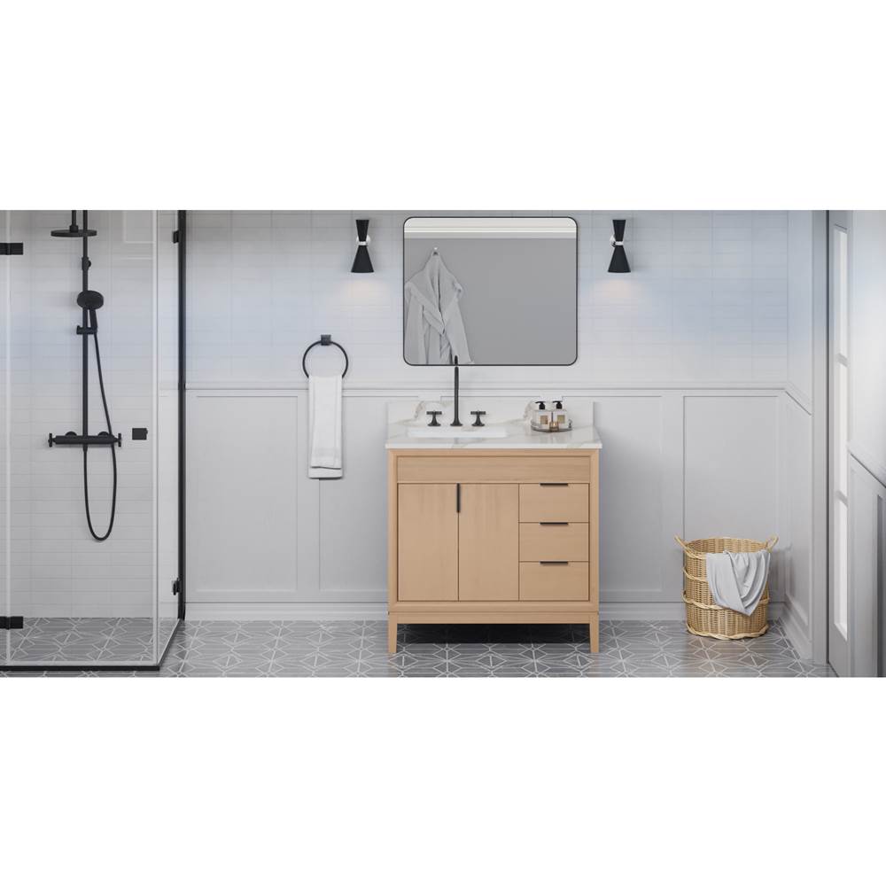 Jeffrey Alexander - Theodora 36'' Single Bathroom Vanity Set - Natural Oak