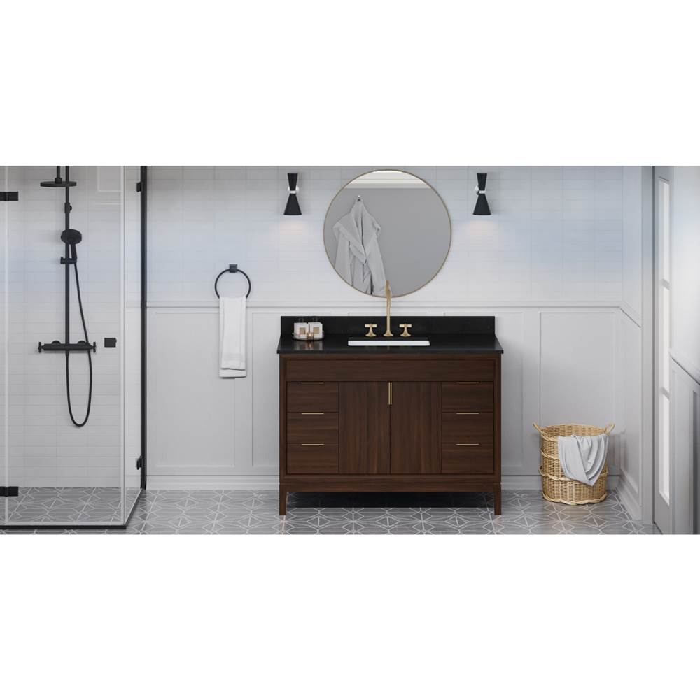 Jeffrey Alexander - Theodora 48'' Single Bathroom Vanity Set - Dark Walnut