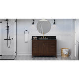 Jeffrey Alexander - Theodora 48'' Single Bathroom Vanity Set - Dark Walnut