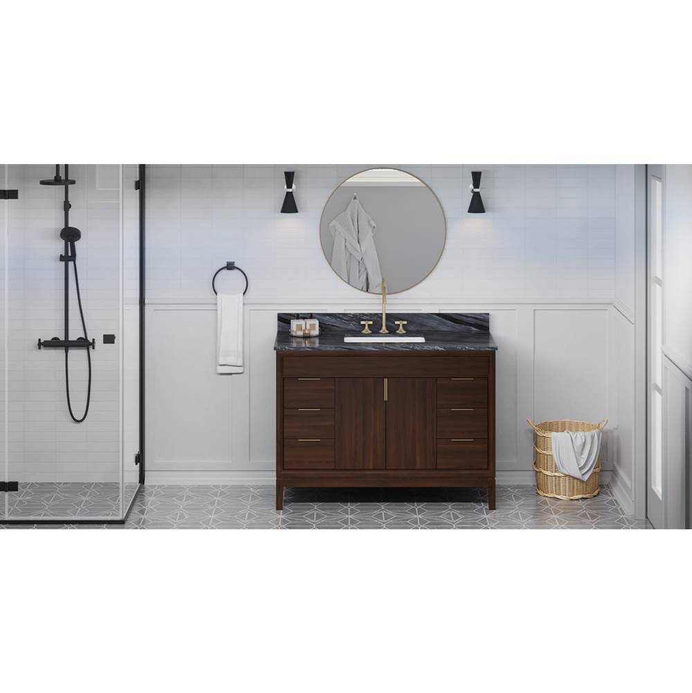 Jeffrey Alexander - Theodora 48'' Single Bathroom Vanity Set - Dark Walnut