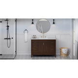 Jeffrey Alexander - Theodora 48'' Single Bathroom Vanity Set - Dark Walnut