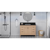 Jeffrey Alexander - Theodora 48'' Single Bathroom Vanity Set - Natural Oak