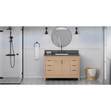 Jeffrey Alexander - Theodora 48'' Single Bathroom Vanity Set - Natural Oak