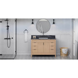 Jeffrey Alexander - Theodora 48'' Single Bathroom Vanity Set - Natural Oak