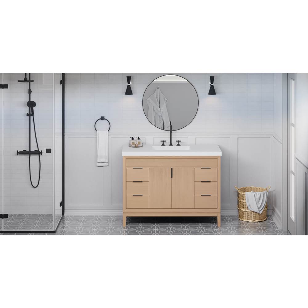 Jeffrey Alexander - Theodora 48'' Single Bathroom Vanity Set - Natural Oak