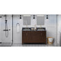 Jeffrey Alexander - Theodora 60'' Double Bathroom Vanity Set - Dark Walnut