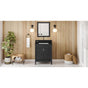 Jeffrey Alexander - 30'' Black Theodora Vanity, Black Granite Vanity Top, Undermount Rectangle Bowl - Black