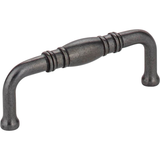 Jeffrey Alexander - 3'' Center-to-Center Gun Metal Durham Cabinet Pull - Gun Metal