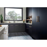 96 mm Center-to-Center Polished Chrome Asymmetrical Leyton Cabinet Pull