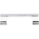 96 mm Center-to-Center Polished Chrome Sullivan Cabinet Pull