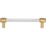 128 mm Center-to-Center Brushed Gold Carmen Cabinet Bar Pull