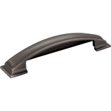 128 mm Center-to-Center Brushed Pewter Square Annadale Cabinet Cup Pull