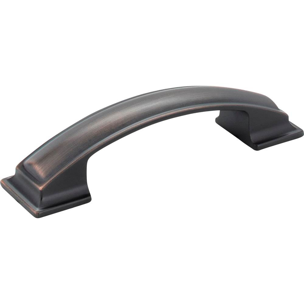Jeffrey Alexander - 96 mm Center-to-Center Brushed Oil Rubbed Bronze Square Annadale Cabinet Pull - Brushed Oil Rubbed Bronze