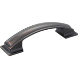 Jeffrey Alexander - 96 mm Center-to-Center Brushed Oil Rubbed Bronze Square Annadale Cabinet Pull - Brushed Oil Rubbed Bronze