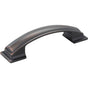 Jeffrey Alexander - 96 mm Center-to-Center Brushed Oil Rubbed Bronze Square Annadale Cabinet Pull - Brushed Oil Rubbed Bronze