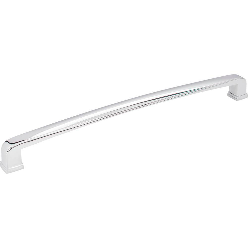 Jeffrey Alexander - 12'' Center-to-Center Polished Chrome Square Milan 1 Appliance Handle - Polished Chrome