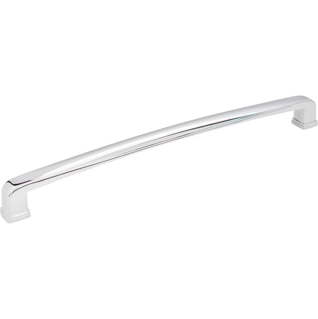 Jeffrey Alexander - 12'' Center-to-Center Polished Chrome Square Milan 1 Appliance Handle - Polished Chrome