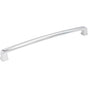 Jeffrey Alexander - 12'' Center-to-Center Polished Chrome Square Milan 1 Appliance Handle - Polished Chrome