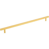 Jeffrey Alexander - 305 mm Center-to-Center Brushed Gold Square Dominique Cabinet Bar Pull - Brushed Gold