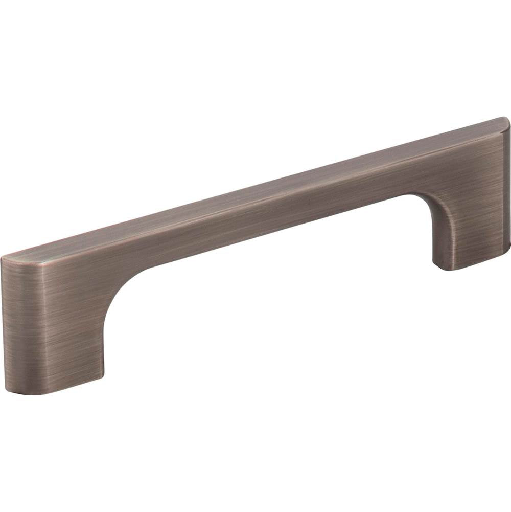 Jeffrey Alexander - 96 mm Center-to-Center Brushed Pewter Asymmetrical Leyton Cabinet Pull - Brushed Pewter