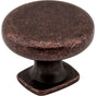 Jeffrey Alexander - 1-3/8'' Diameter Distressed Oil Rubbed Bronze Belcastel 1 Cabinet Knob - Distressed Oil Rubbed Bronze