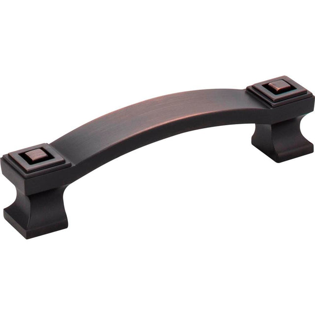 Jeffrey Alexander - 96 mm Center-to-Center Brushed Oil Rubbed Bronze Square Delmar Cabinet Pull - Brushed Oil Rubbed Bronze