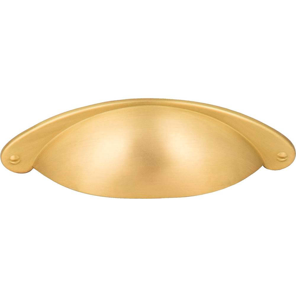 3'' Center-to-Center Brushed Gold Lyon Cabinet Cup Pull