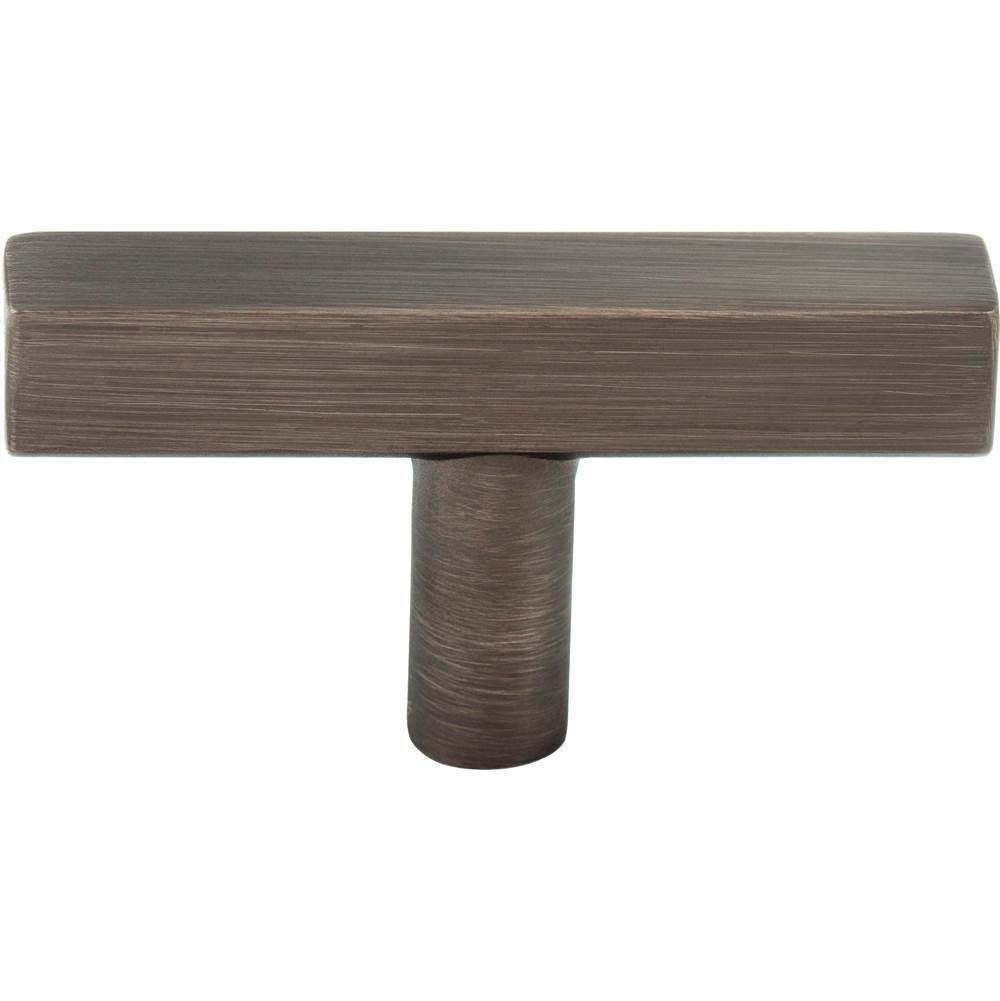 2-1/4'' Brushed Pewter Dominique Cabinet ''T'' Knob