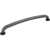 Jeffrey Alexander - 12'' Center-to-Center Distressed Antique Silver Bremen 1 Appliance Handle - Distressed Antique Silver
