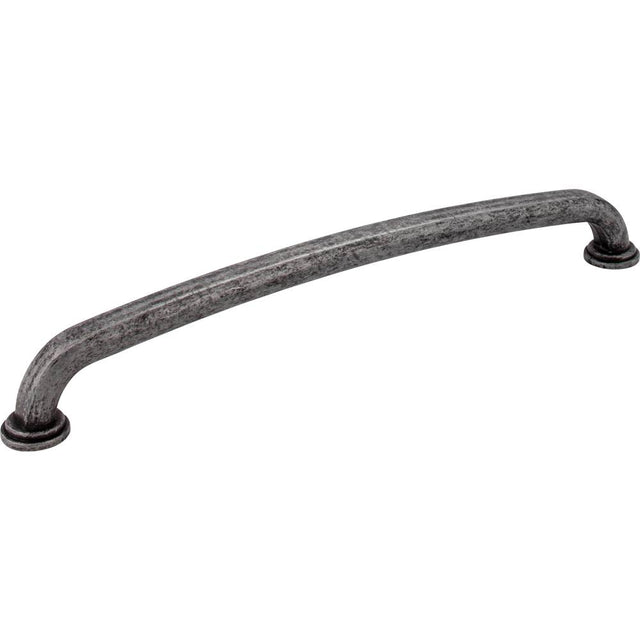 Jeffrey Alexander - 12'' Center-to-Center Distressed Antique Silver Bremen 1 Appliance Handle - Distressed Antique Silver