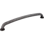 Jeffrey Alexander - 12'' Center-to-Center Distressed Antique Silver Bremen 1 Appliance Handle - Distressed Antique Silver