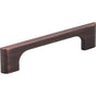 Jeffrey Alexander - 96 mm Center-to-Center Brushed Oil Rubbed Bronze Asymmetrical Leyton Cabinet Pull - Brushed Oil Rubbed Bronze