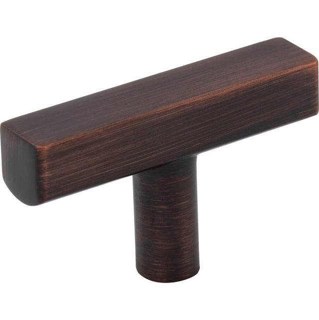 Jeffrey Alexander - 2'' Brushed Oil Rubbed Bronze Dominique Cabinet ''T'' Knob - Brushed Oil Rubbed Bronze
