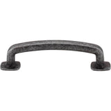 96 mm Center-to-Center Distressed Antique Silver Belcastel 1 Cabinet Pull