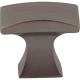 1-1/4'' Overall Length Brushed Pewter Flared Philip Cabinet Knob
