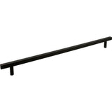 Jeffrey Alexander - 18'' Center-to-Center Matte Black Square Dominique Appliance Handle - Matte Black