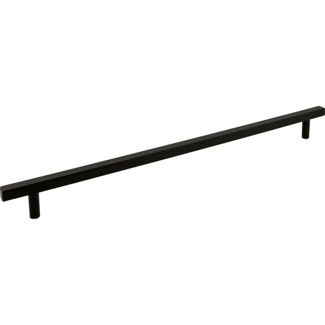 Jeffrey Alexander - 18'' Center-to-Center Matte Black Square Dominique Appliance Handle - Matte Black