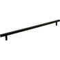 Jeffrey Alexander - 18'' Center-to-Center Matte Black Square Dominique Appliance Handle - Matte Black