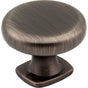 Jeffrey Alexander - 1-3/8'' Diameter Brushed Pewter Belcastel 1 Cabinet Knob - Brushed Pewter