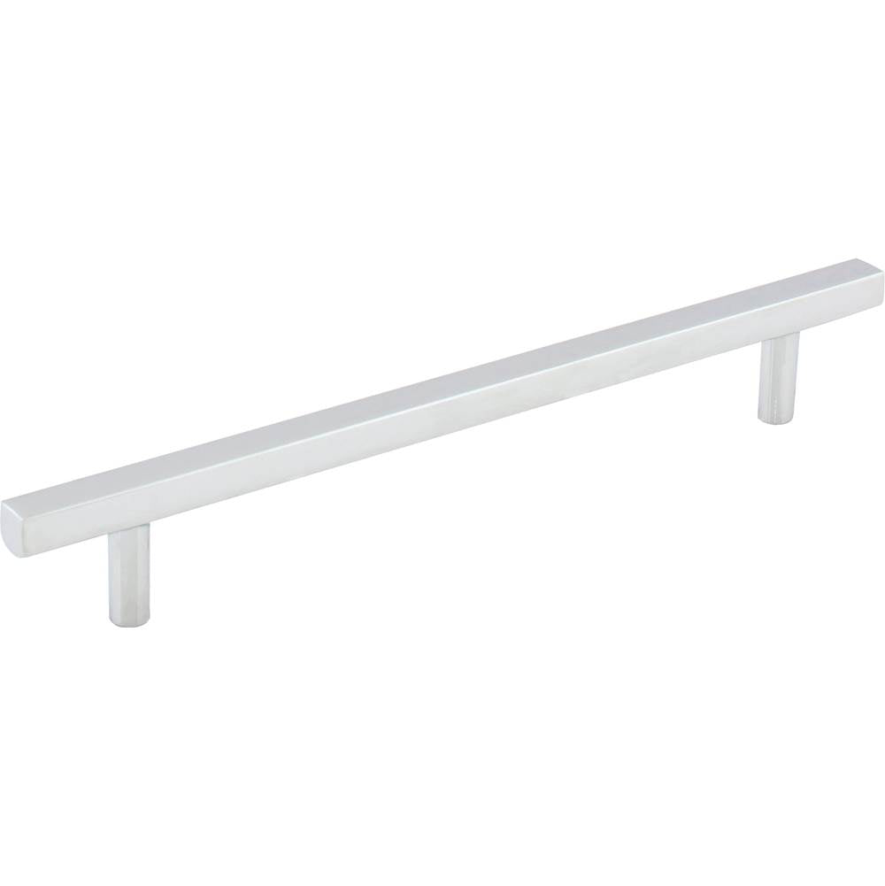 Jeffrey Alexander - 160 mm Center-to-Center Polished Chrome Square Dominique Cabinet Bar Pull - Polished Chrome