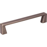 Jeffrey Alexander - 128 mm Center-to-Center Brushed Pewter Square Boswell Cabinet Pull - Brushed Pewter
