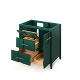 36'' Black Katara Vanity, left offset