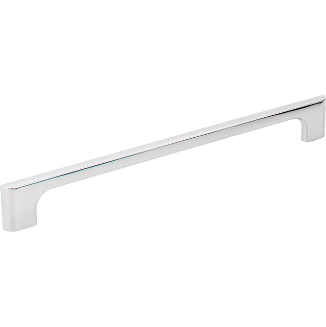 Jeffrey Alexander - 224 mm Center-to-Center Polished Chrome Asymmetrical Leyton Cabinet Pull - Polished Chrome