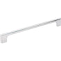 Jeffrey Alexander - 224 mm Center-to-Center Polished Chrome Asymmetrical Leyton Cabinet Pull - Polished Chrome