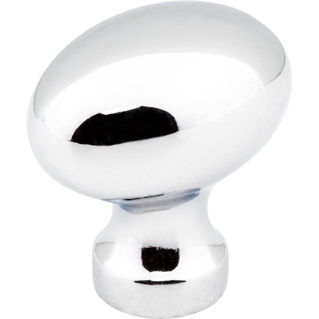 Jeffrey Alexander - 1-3/16'' Overall Length Polished Chrome Football Bordeaux Cabinet Knob - Polished Chrome