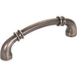 Jeffrey Alexander - 96 mm Center-to-Center Brushed Pewter Marie Cabinet Pull - Brushed Pewter