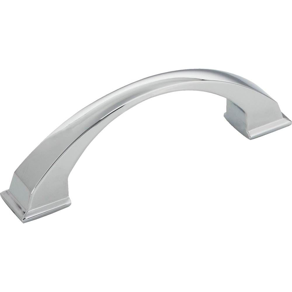 Jeffrey Alexander - 96 mm Center-to-Center Polished Chrome Arched Roman Cabinet Pull - Polished Chrome